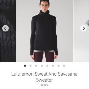 Lululemon Sweat and Savasana Merino Wool Sweater